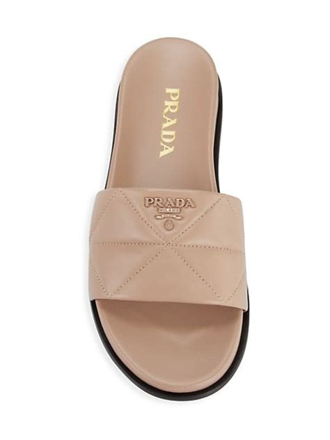 prada loafer slides|saks prada slides.